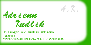 adrienn kudlik business card